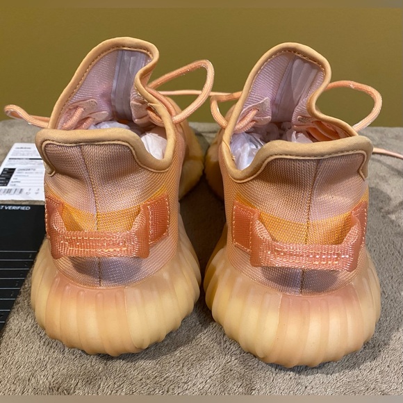 Adidas Yeezy Boost 350, size 8.5 men’s, color orange/salmon - Picture 6 of 13